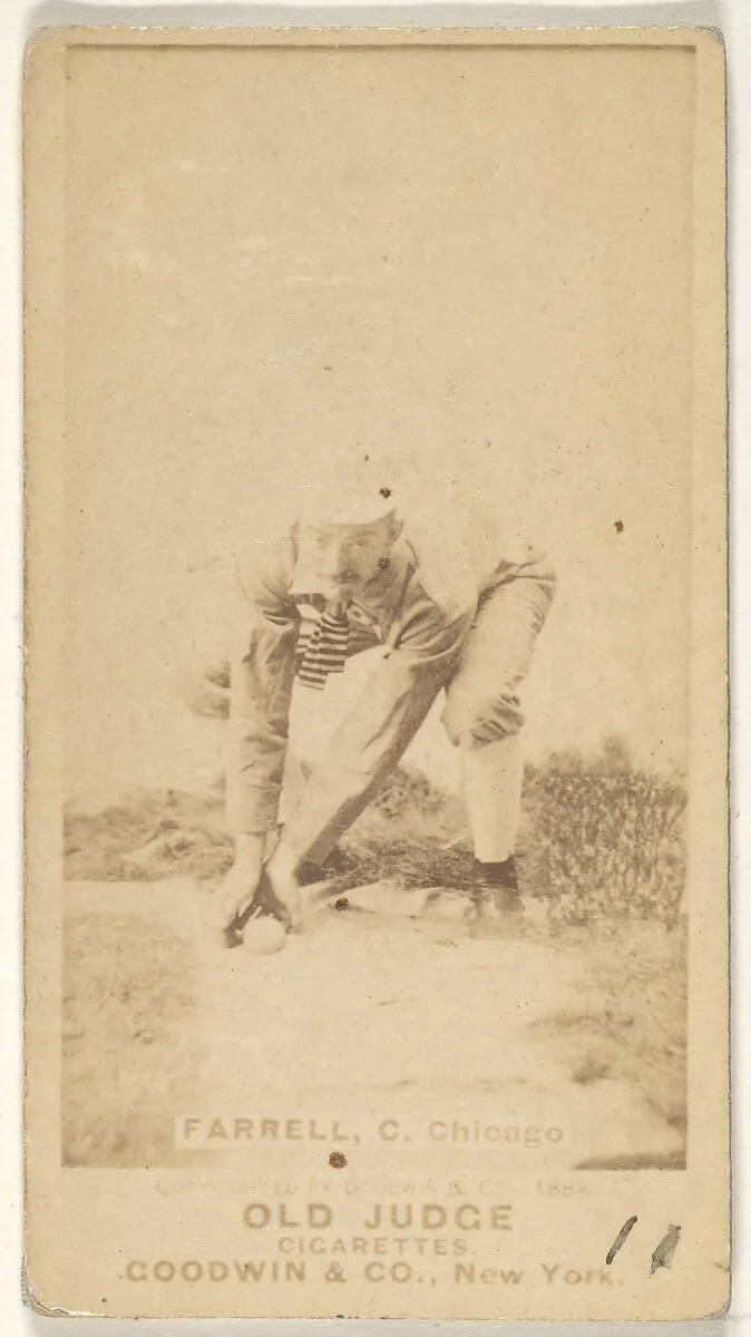 Charles Andrew "Duke" Farrell, Catcher, Chicago, from the Old Judge series (N172) for Old Judge Cigarettes — Goodwin & Company