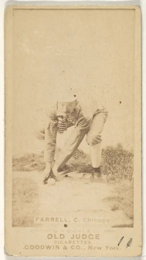 Charles Andrew "Duke" Farrell, Catcher, Chicago, from the Old Judge series (N172) for Old Judge Cigarettes