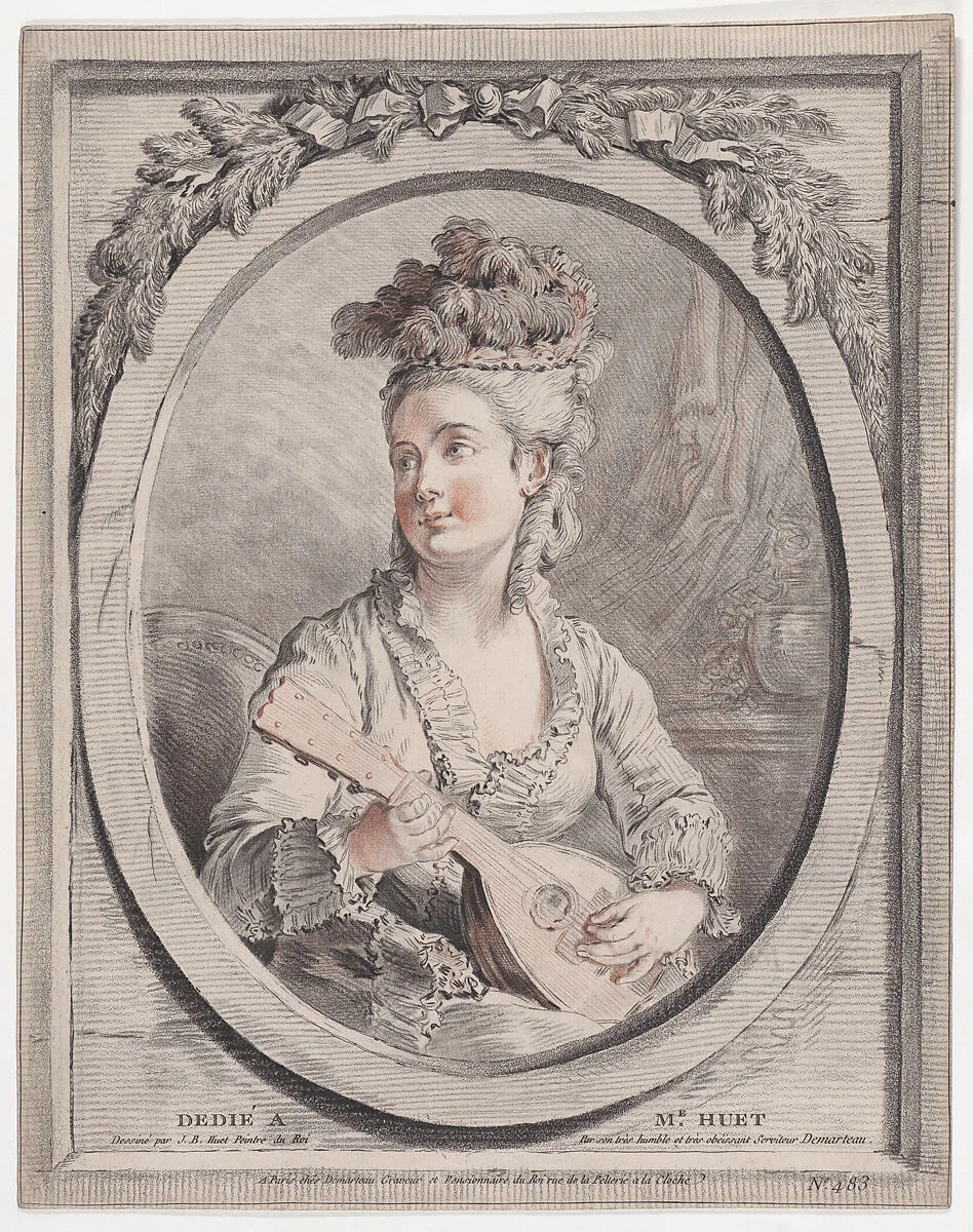 Musicienne — Jean-Baptiste Huet I|Gilles Demarteau