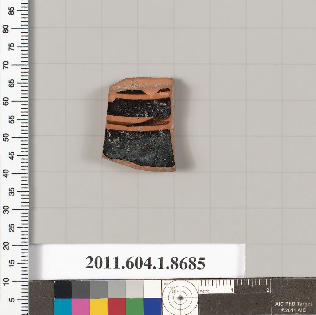 Terracotta fragment of a stemless kylix (drinking cup) — Unknown