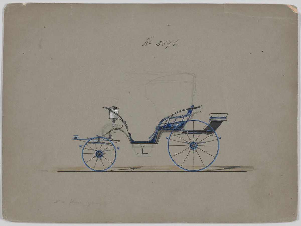 Design for Pony Phaeton, no. 3594 — Brewster & Co.