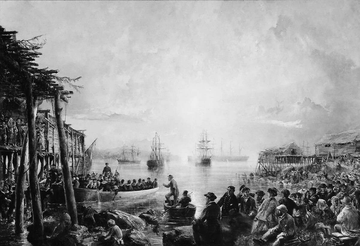 Landing at Newfoundland — Robert Charles Dudley
