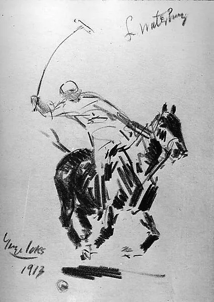 L. Waterbury at Polo — George Luks