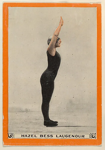Hazel Bess Laugenour, No. 79, Back Dive, from the Champion Women Swimmers series (T221), issued by Pan Handle Scrap — Pan Handle Scrap Company