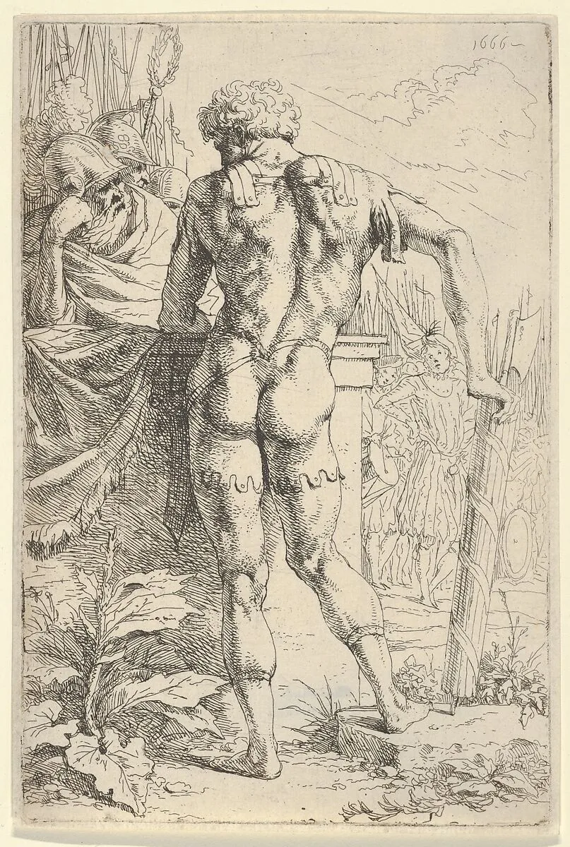A Roman Warrior with Fasces — Leendert van der Cooghen