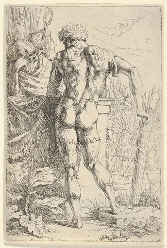 A Roman Warrior with Fasces