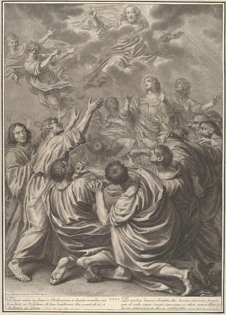 The Ascension of Christ, from The Passion of Christ, plate 31 — Grégoire Huret