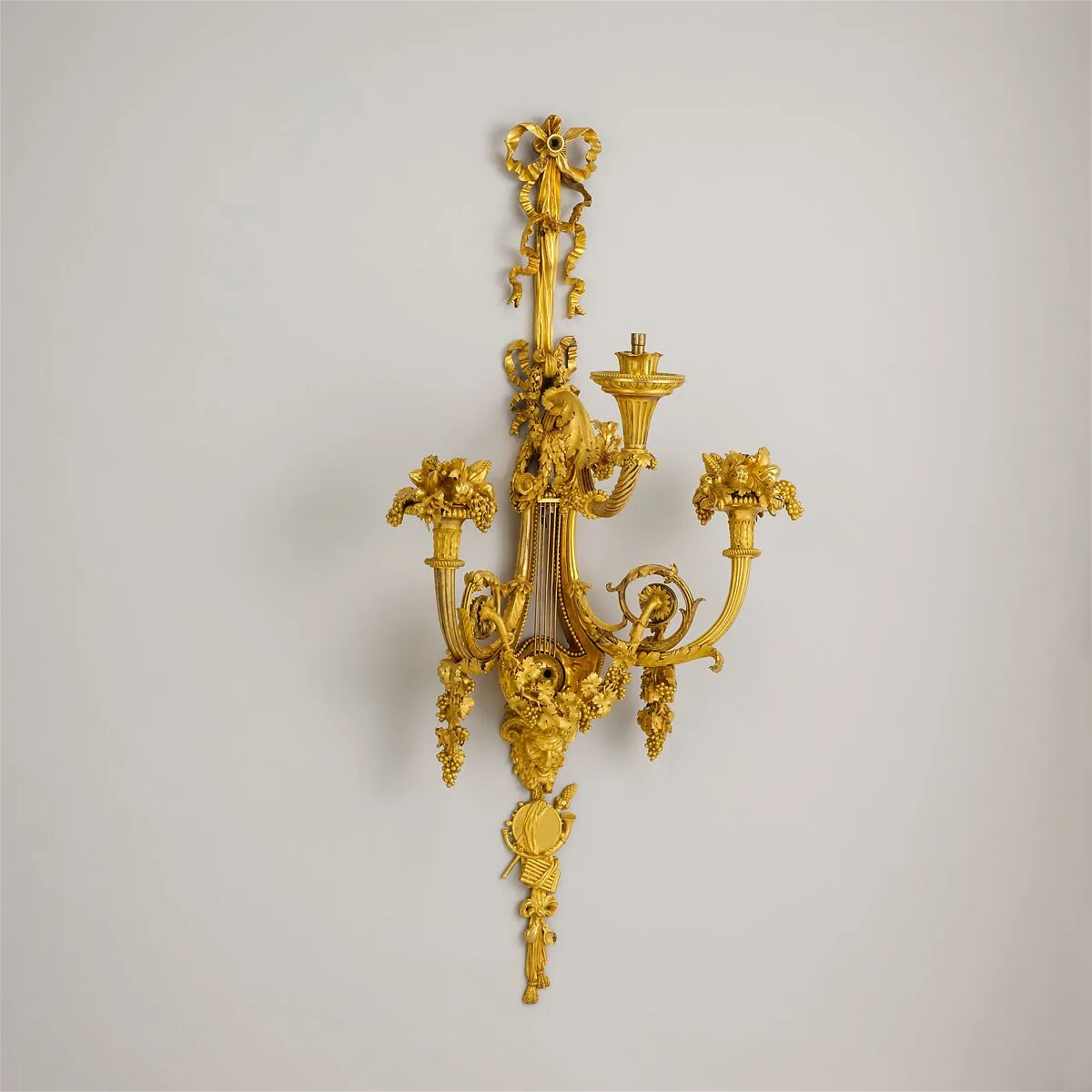 Set of four three-light sconces (bras de lumière) — Unknown