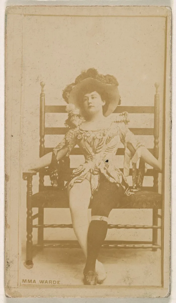 Emma Warde, from the Actresses series (N245) issued by Kinney Brothers to promote Sweet Caporal Cigarettes — Kinney Brothers Tobacco Company