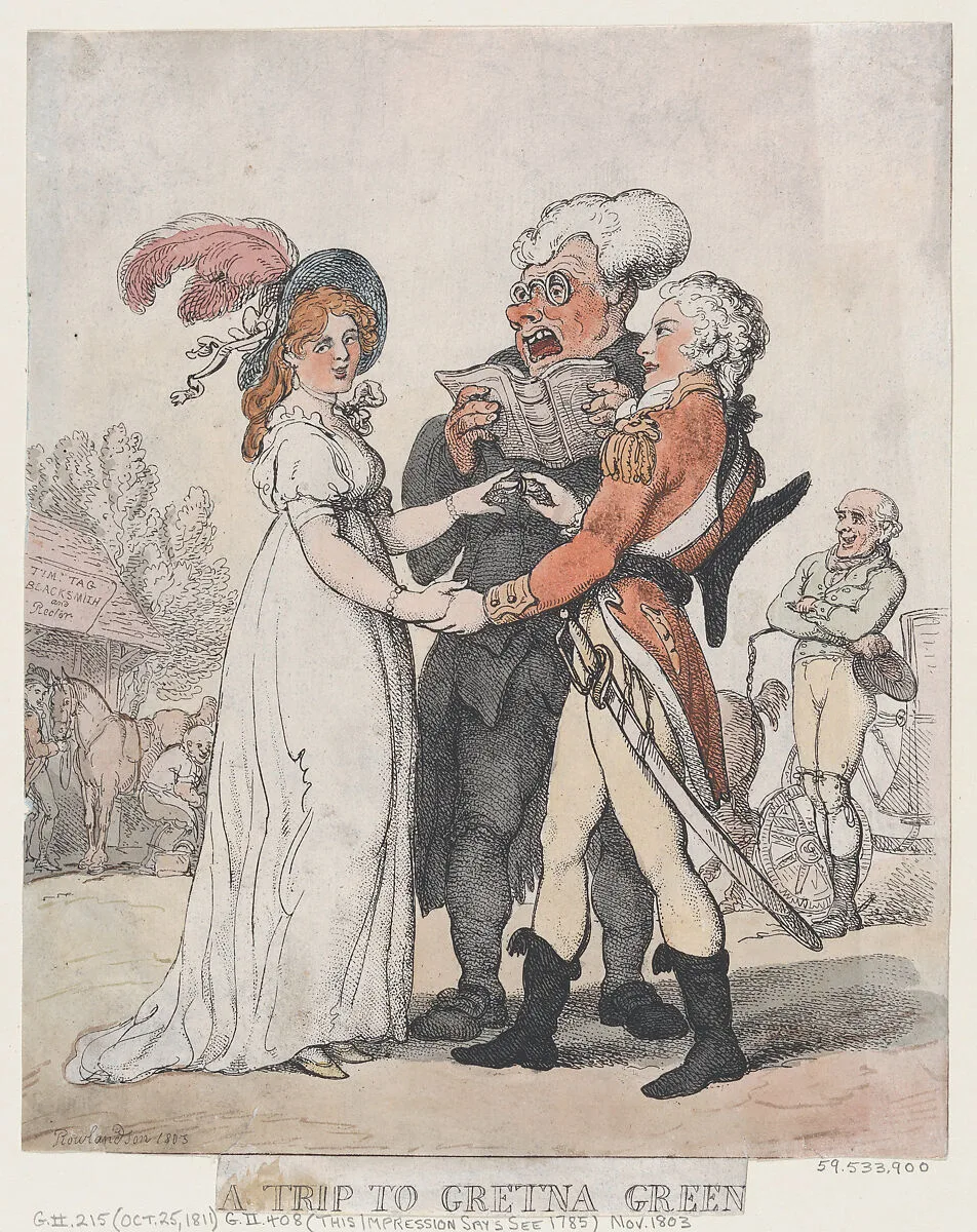 A Trip to Gretna Green — Thomas Rowlandson|Rudolph Ackermann, London