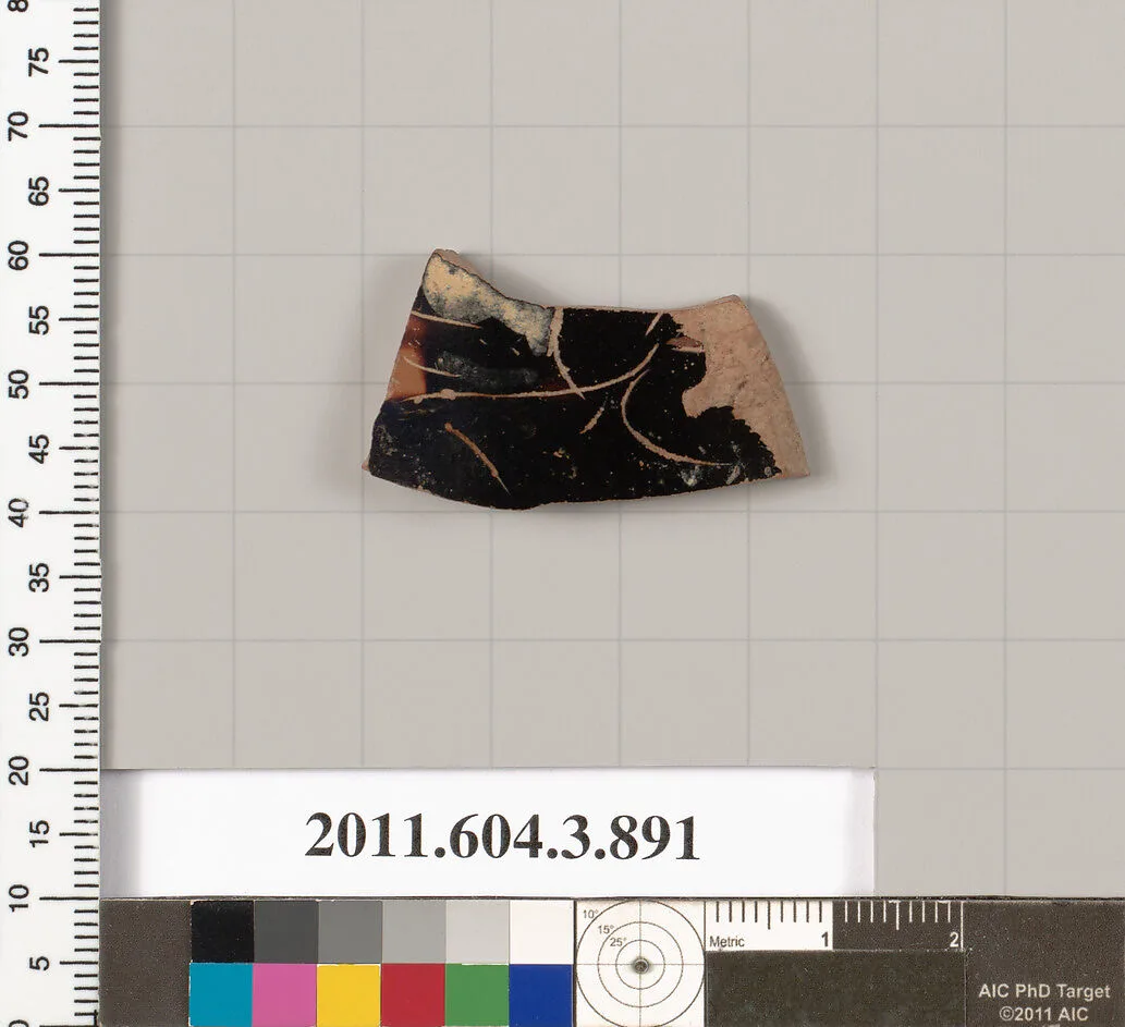 Terracotta fragment of a lekythos (oil flask) — Unknown