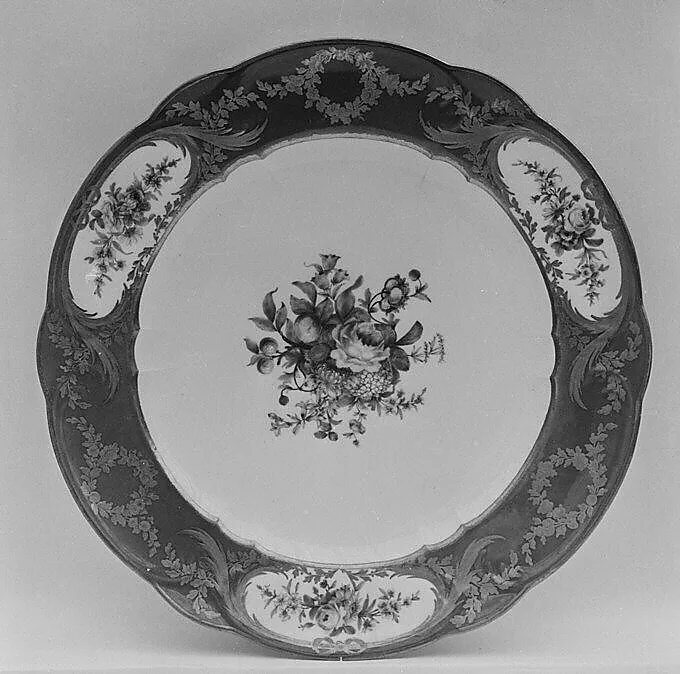 Plate (part of a service) — Sèvres Manufactory|Michel-Barnabé Chauvaux|Nicquet