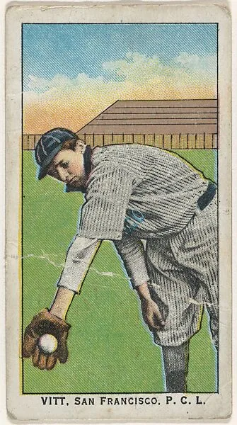 Vitt, San Francisco, Pacific Coast League, from the "Obak Baseball Players" set (T212), issued by the American Tobacco Company to promote Obak Mouthpiece Cigarettes — American Tobacco Company