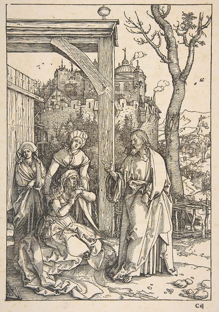 Christ Taking Leave of His Mother, from "The Life of the Virgin" — Albrecht Dürer