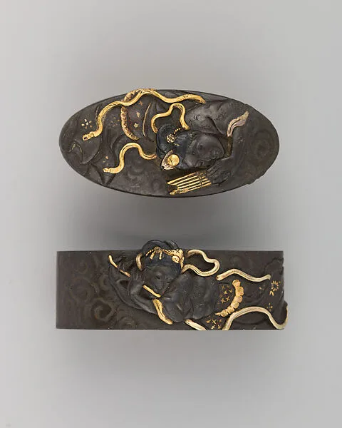 Sword-Hilt Collar and Pommel (Fuchigashira) — Unknown