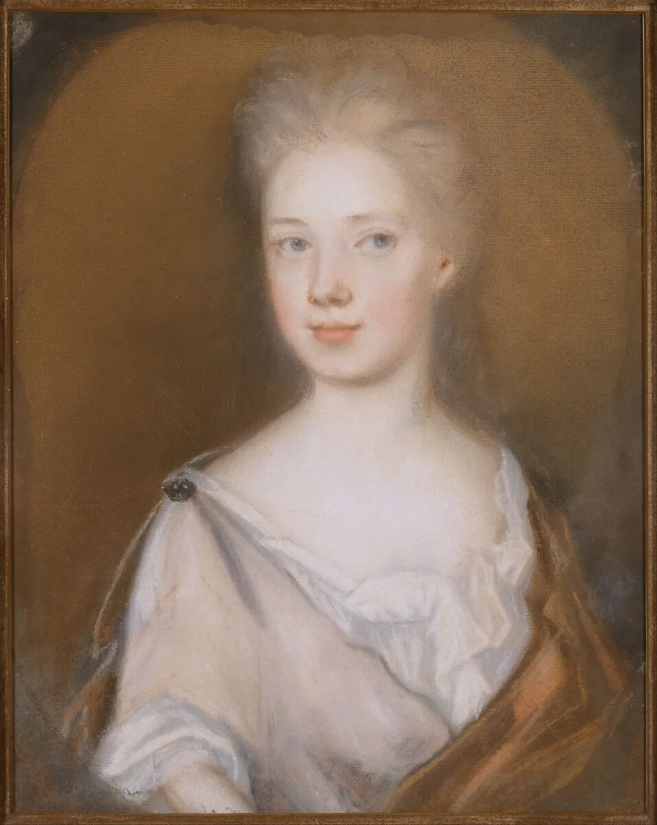 Mrs. Pierre Bacot (Marianne Fleur Du Gue) — Henrietta Johnston