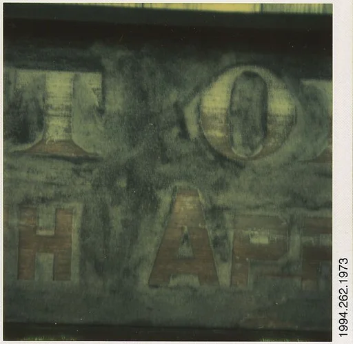[Detail of Wooden Sign: "Post Office North Appleton", Old Lyme, Connecticut]