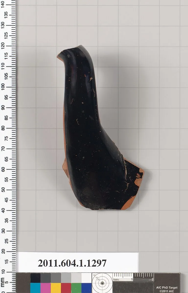 Terracotta fragment of a kylix (drinking cup) — Unknown