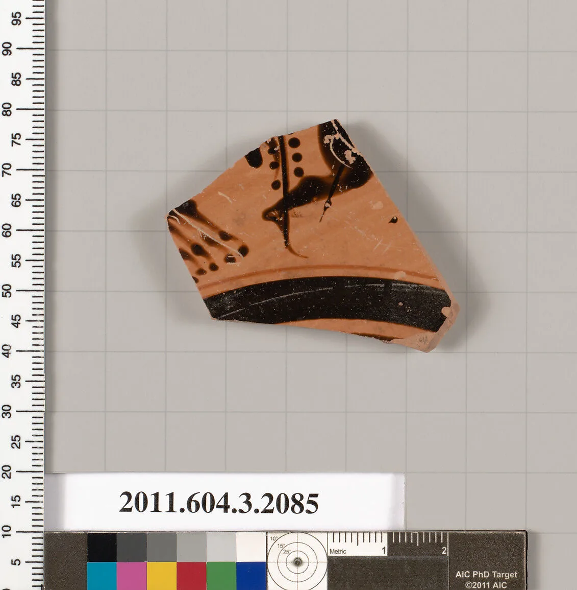 Terracotta fragment of a kylix (drinking cup) — Unknown