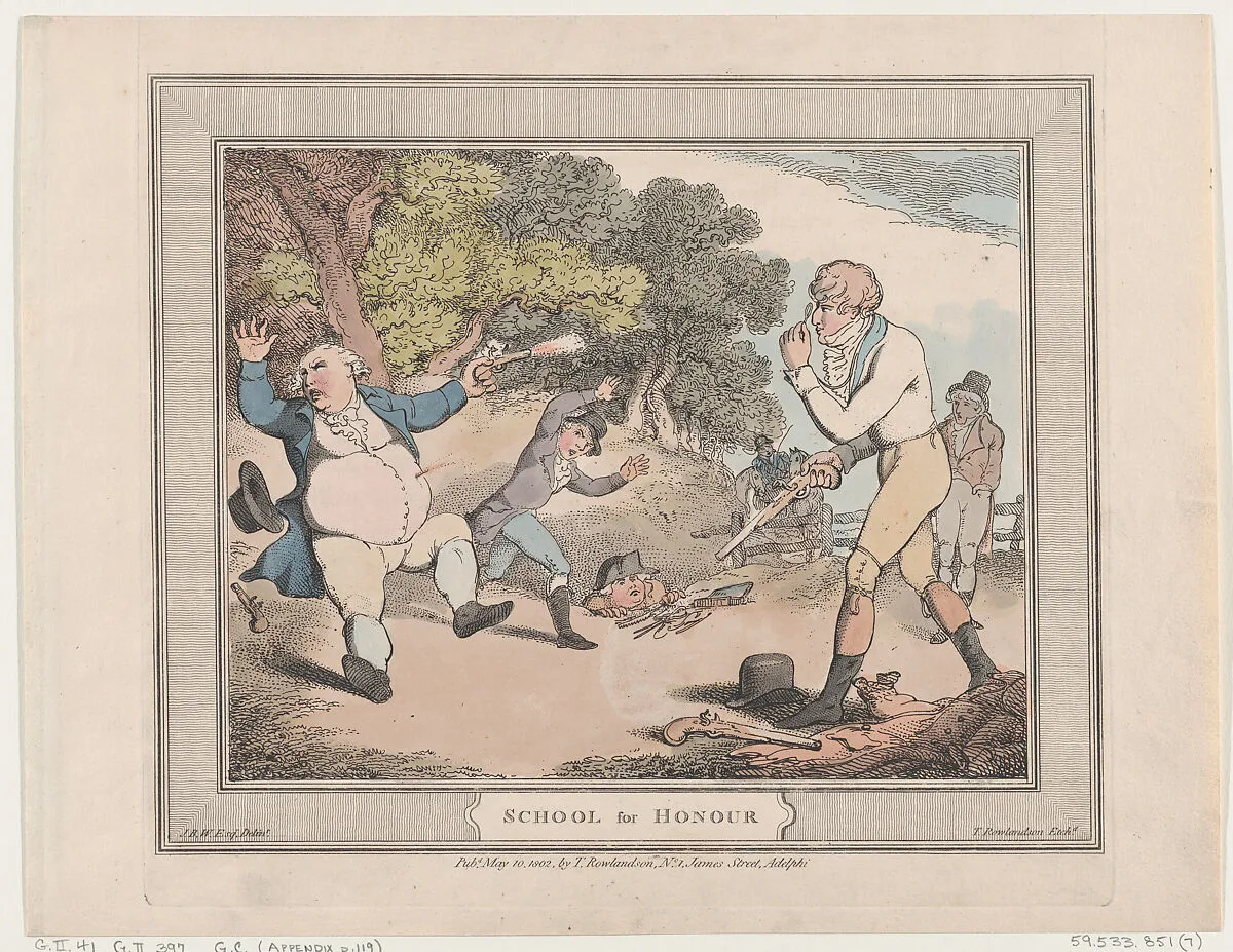 School for Honour — Thomas Rowlandson|James Brydges Willyams|Thomas Rowlandson