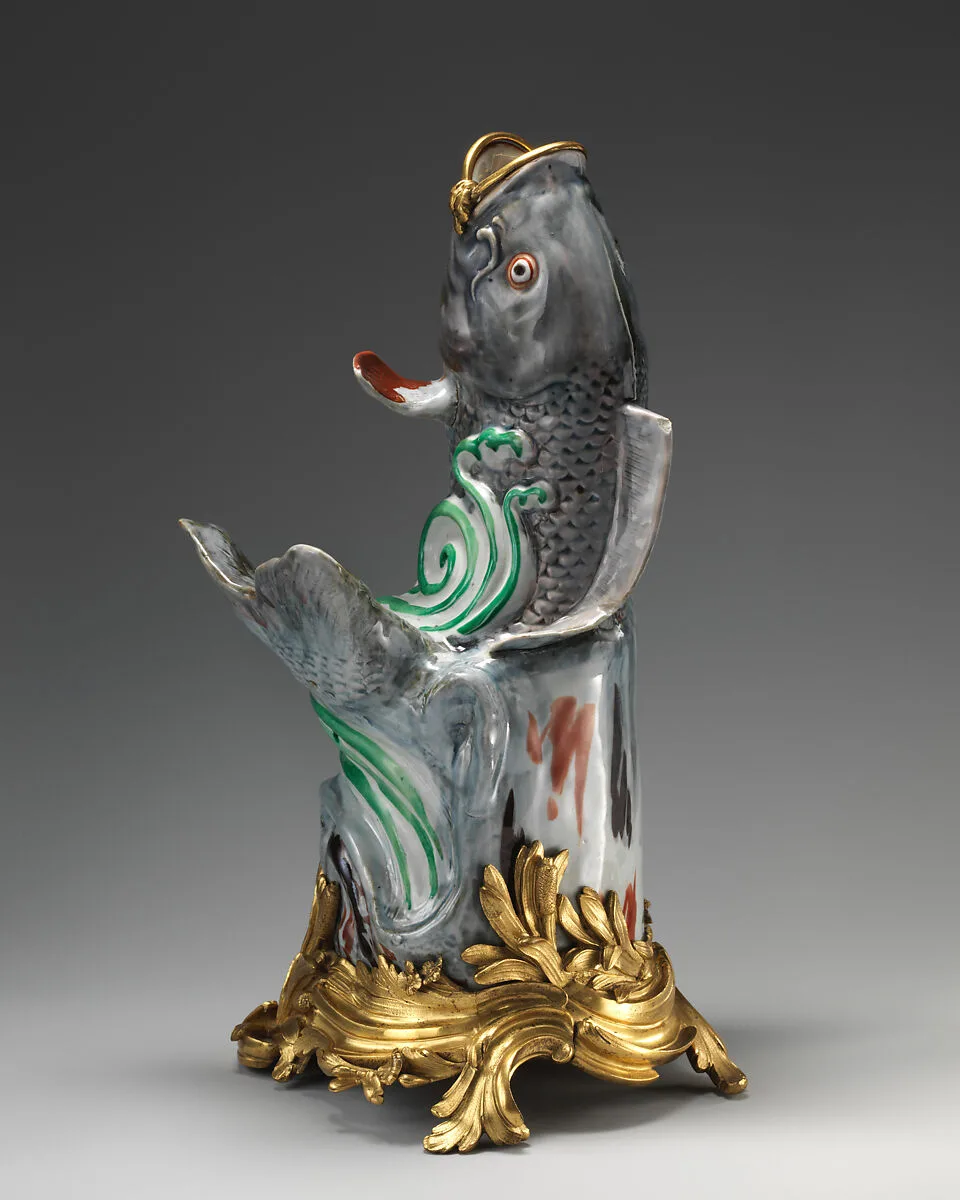 Carp in gilt-bronze mount (one of a pair) — Unknown