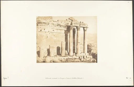 Colonnade occidental du Temple de Jupiter, à Baâlbek (Héliopolis)
