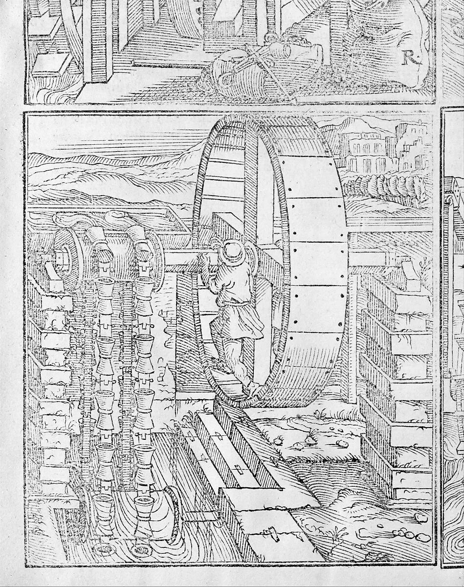 I dieci libri dell'architettura di M. Vitruvio tradutti et commentati da monsignor Barbaro eletto patriarca d'aquileggia — Marcus Pollio Vitruvius|Francesco Marcolini da Forli|Daniele Barbaro|Giuseppe Salviati (Giuseppe Porta, called Il Salviati)|Andrea Palladio