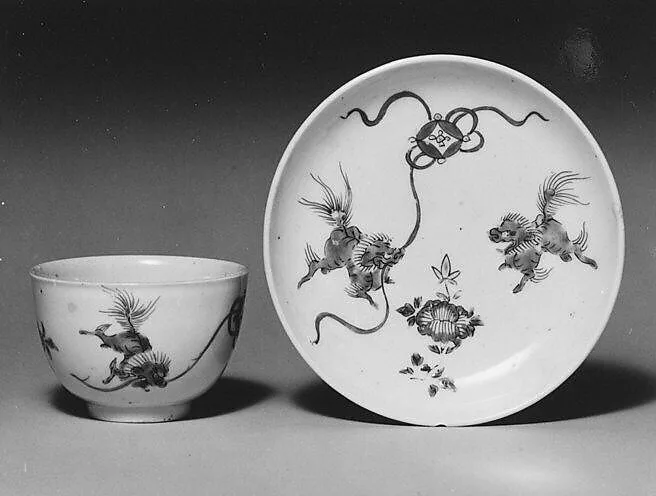 Teabowl and saucer — Unknown
