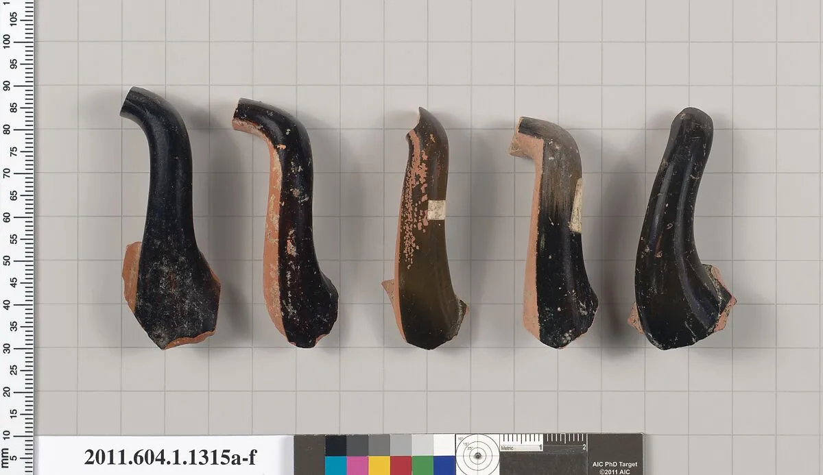 Terracotta fragments of kylikes (drinking cups) — Unknown