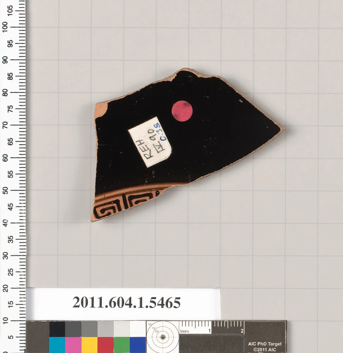 Terracotta fragment of a kylix (drinking cup) — Unknown