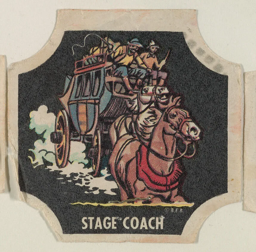 Stage Coach, from the Indians and Westerners bread end labels series (D290-10) — Unknown