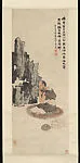 清/現代 趙叔孺 達摩面壁圖 軸|Bodhidharma Facing the Rock Wall — Zhao Shuru