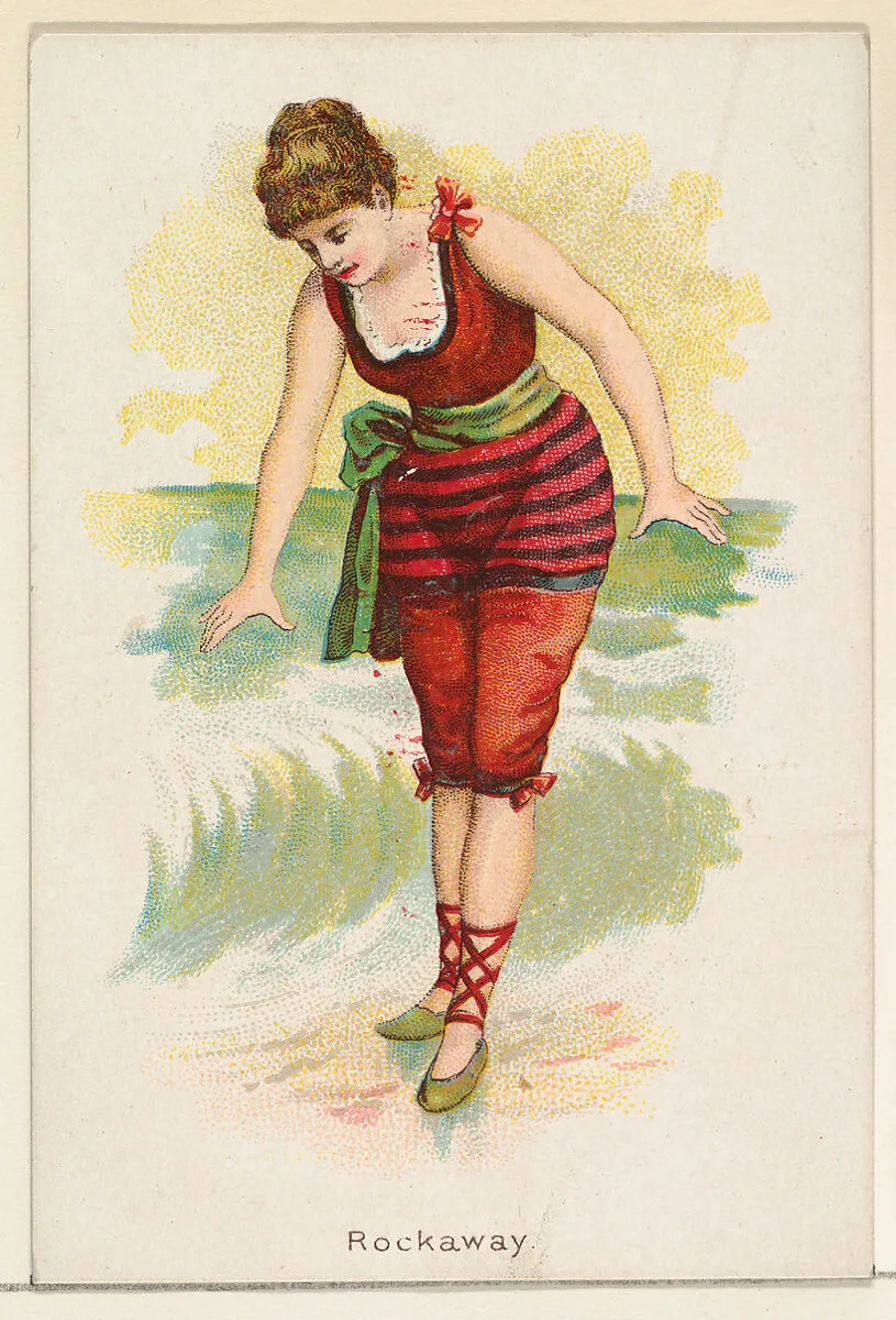 Rockaway, from the Beautiful Bathers series (N192) issued by Wm. S. Kimball & Co. — Julius Bien|William S. Kimball & Company