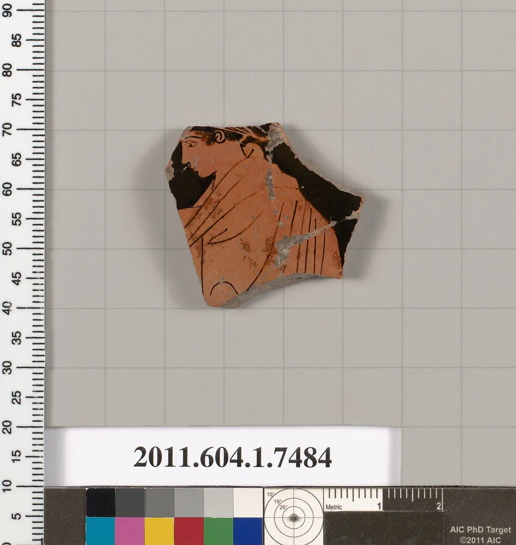 Terracotta fragment of a kylix (drinking cup) — Unknown