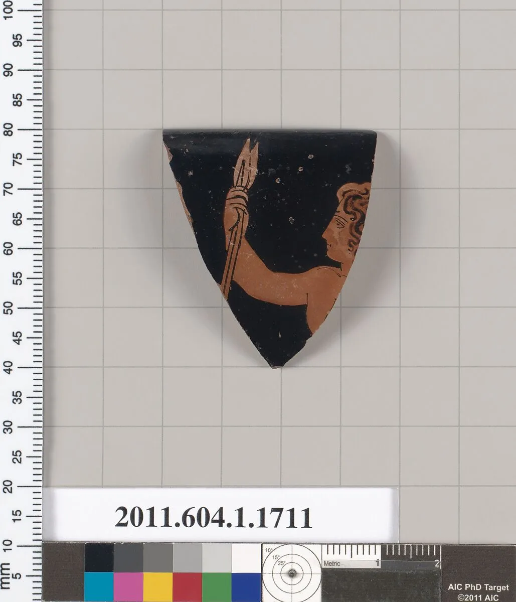 Terracotta rim fragment of a kylix (drinking cup) — Unknown