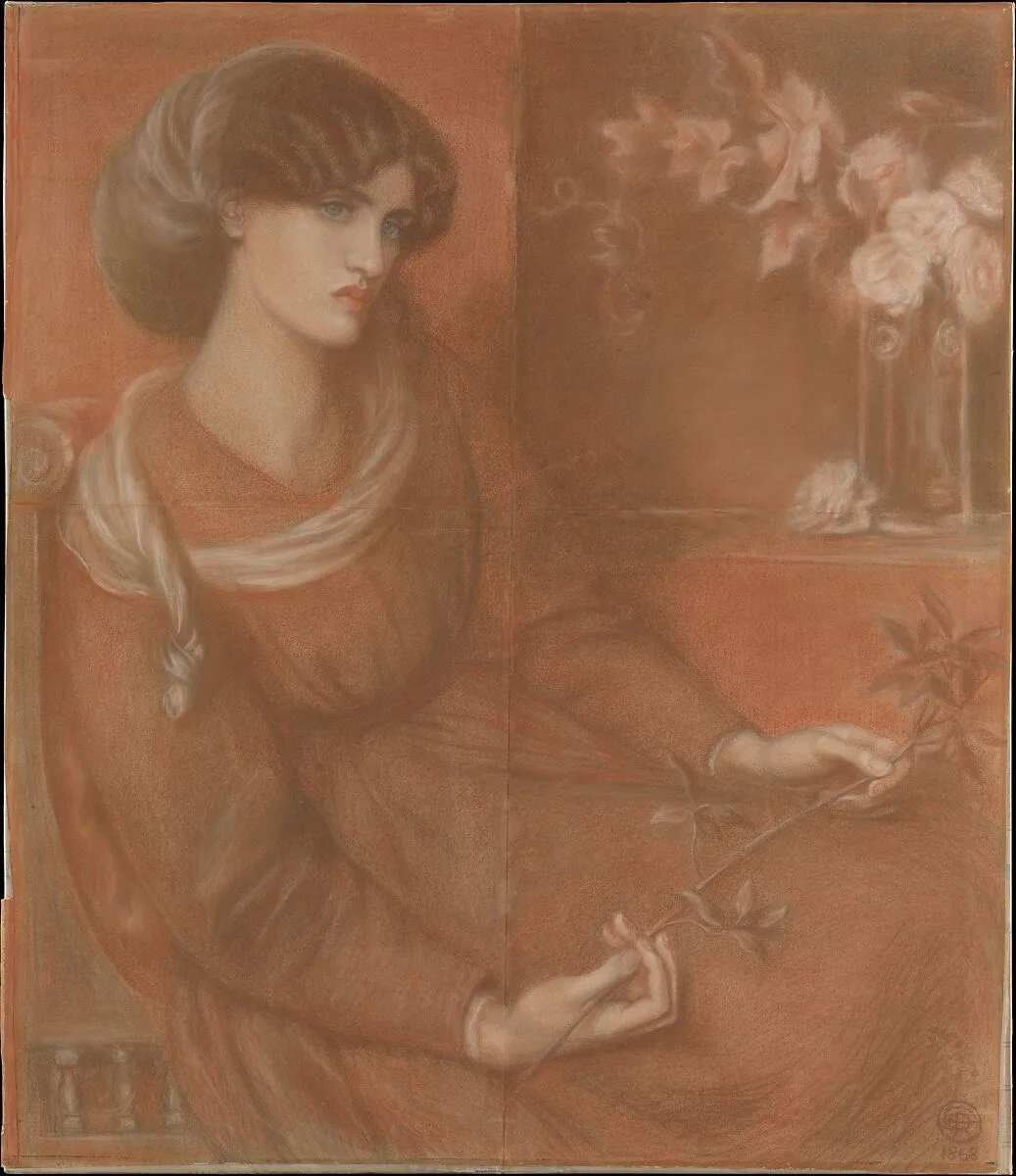 Jane Morris: Study for "Mariana" — Dante Gabriel Rossetti|William Shakespeare
