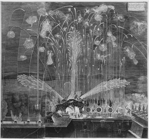 Festival for the Family of the Elector of Saxony, Dresden, February 28, 1678: Hercules Fireworks