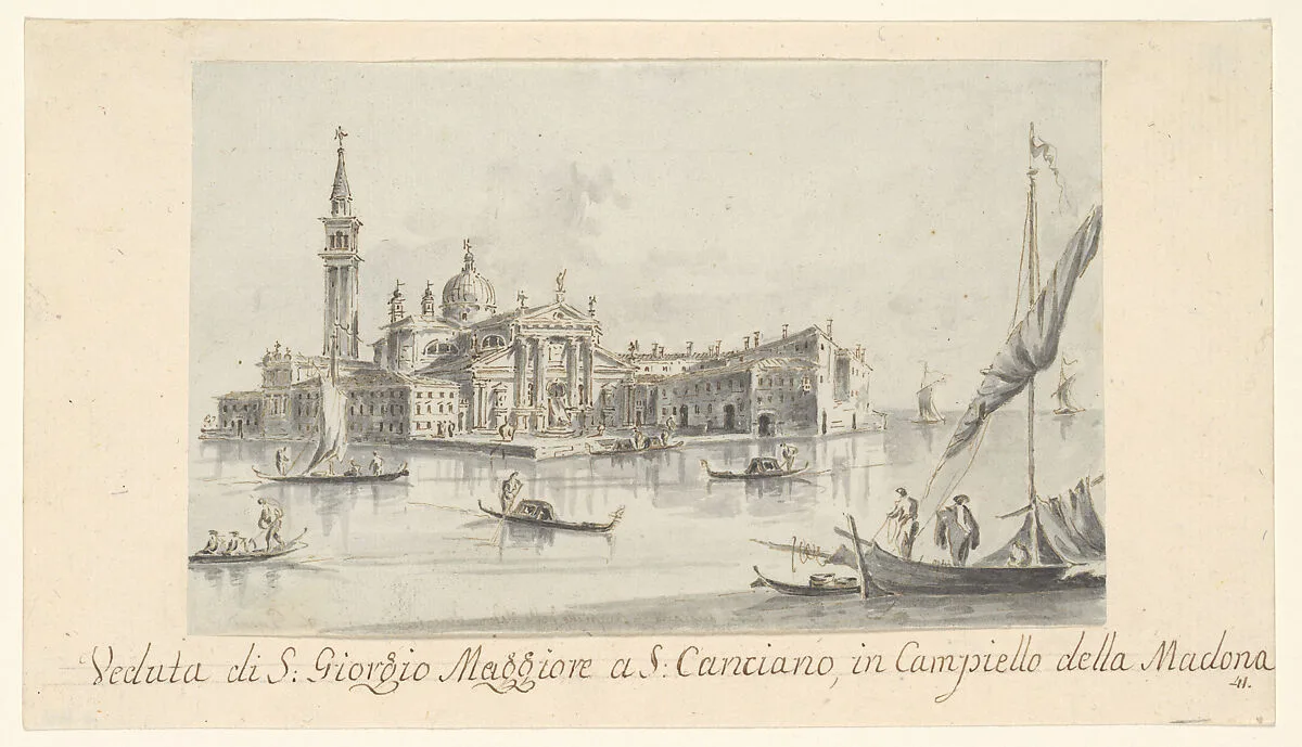 The Island of San Giorgio Maggiore — Giacomo Guardi