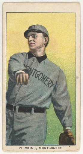 Persons, Montgomery, Southern League, from the White Border series (T206) for the American Tobacco Company