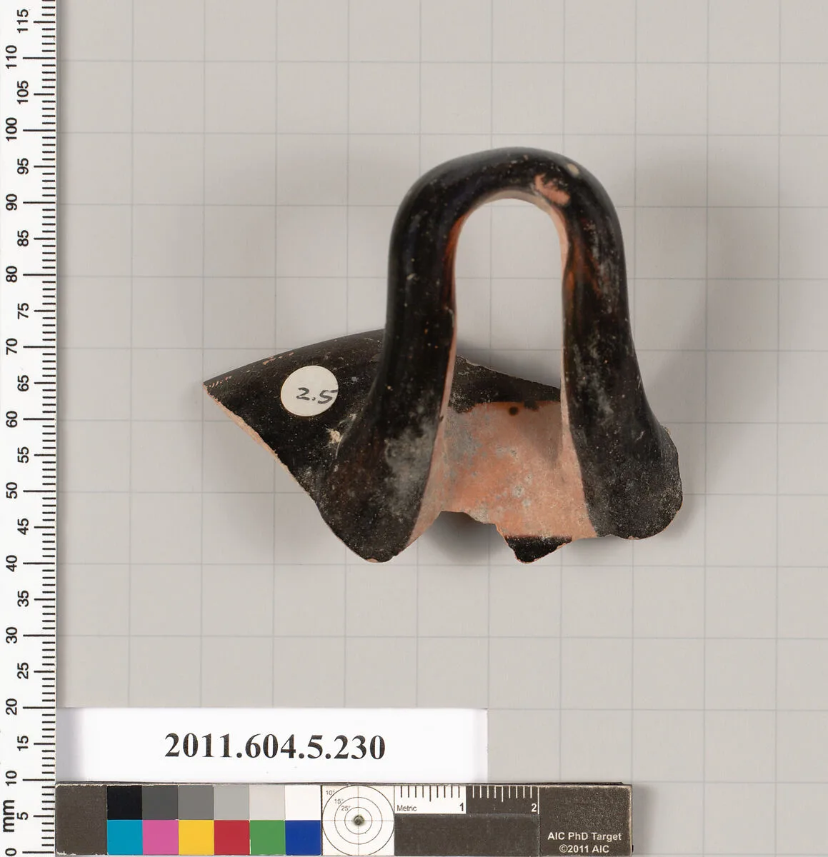 Terracotta rim fragment of a kylix (drinking cup) — Unknown