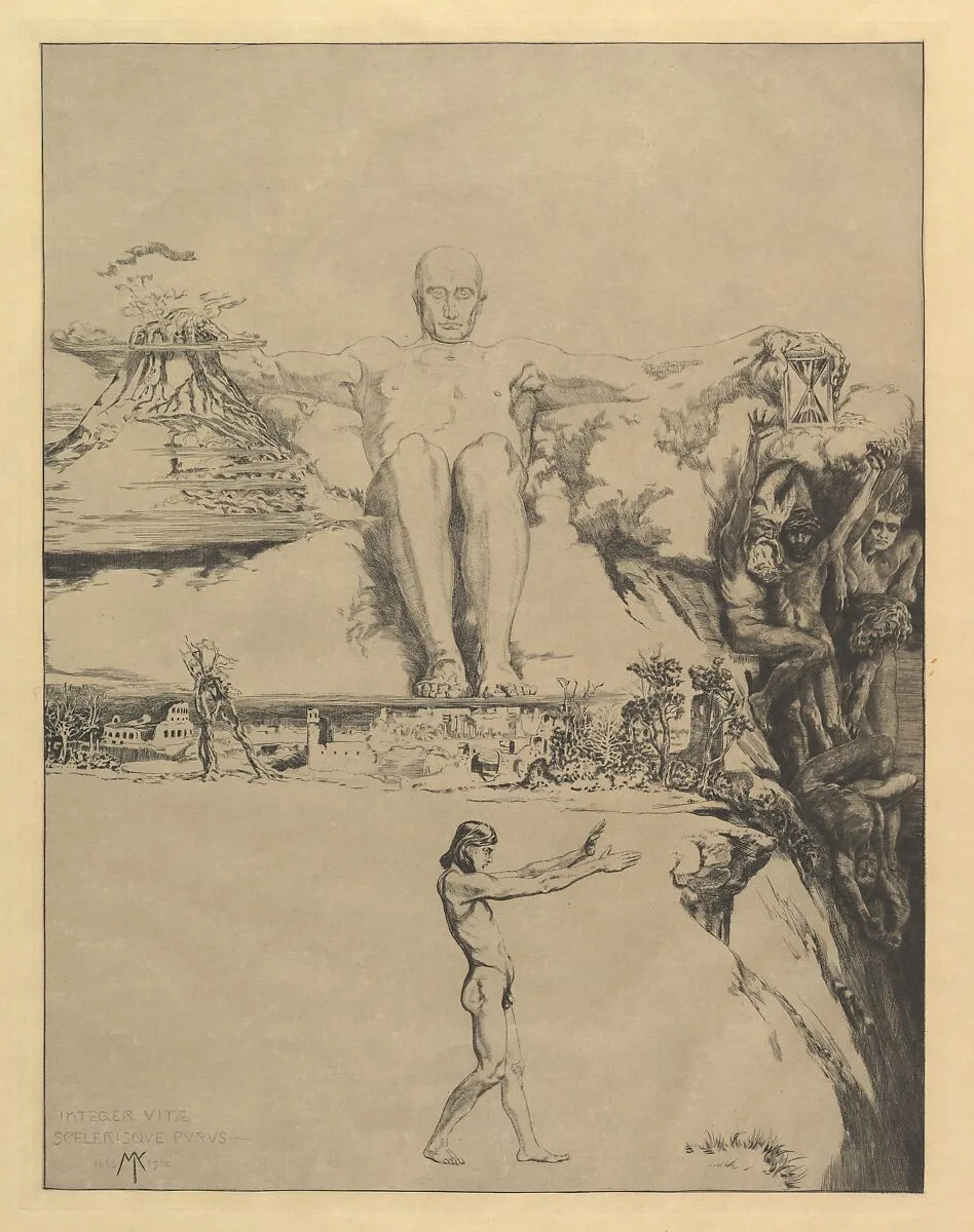"Integer Vitae...", from the series Vom Tode Zweiter Teil — Max Klinger