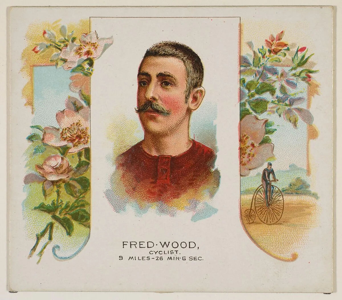 Fred Wood, Cyclist, from World's Champions, Second Series (N43) for Allen & Ginter Cigarettes — Allen & Ginter|Lindner, Eddy & Claus