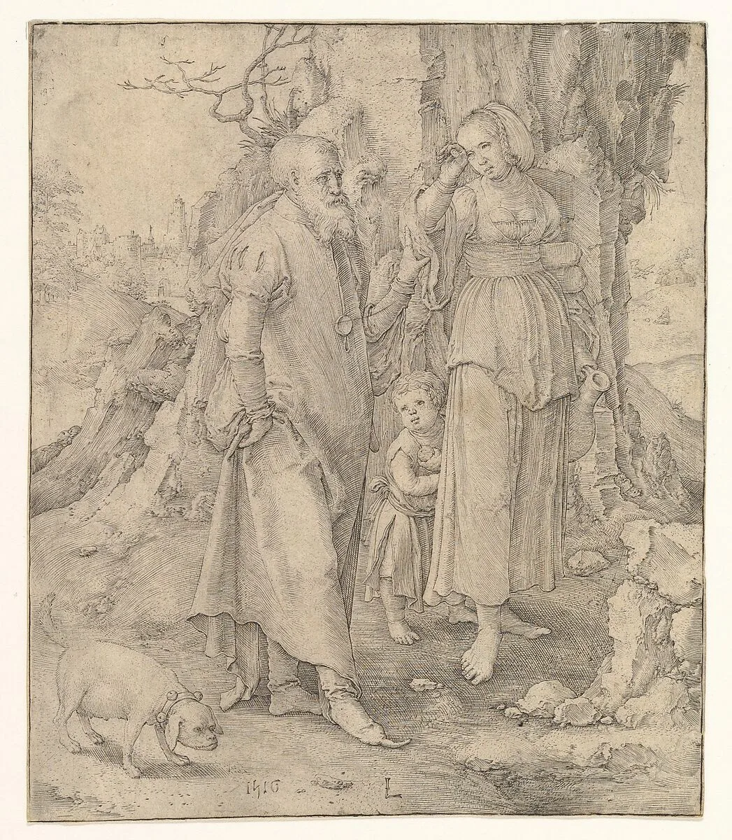 Abraham Sending Away Hagar — Lucas van Leyden