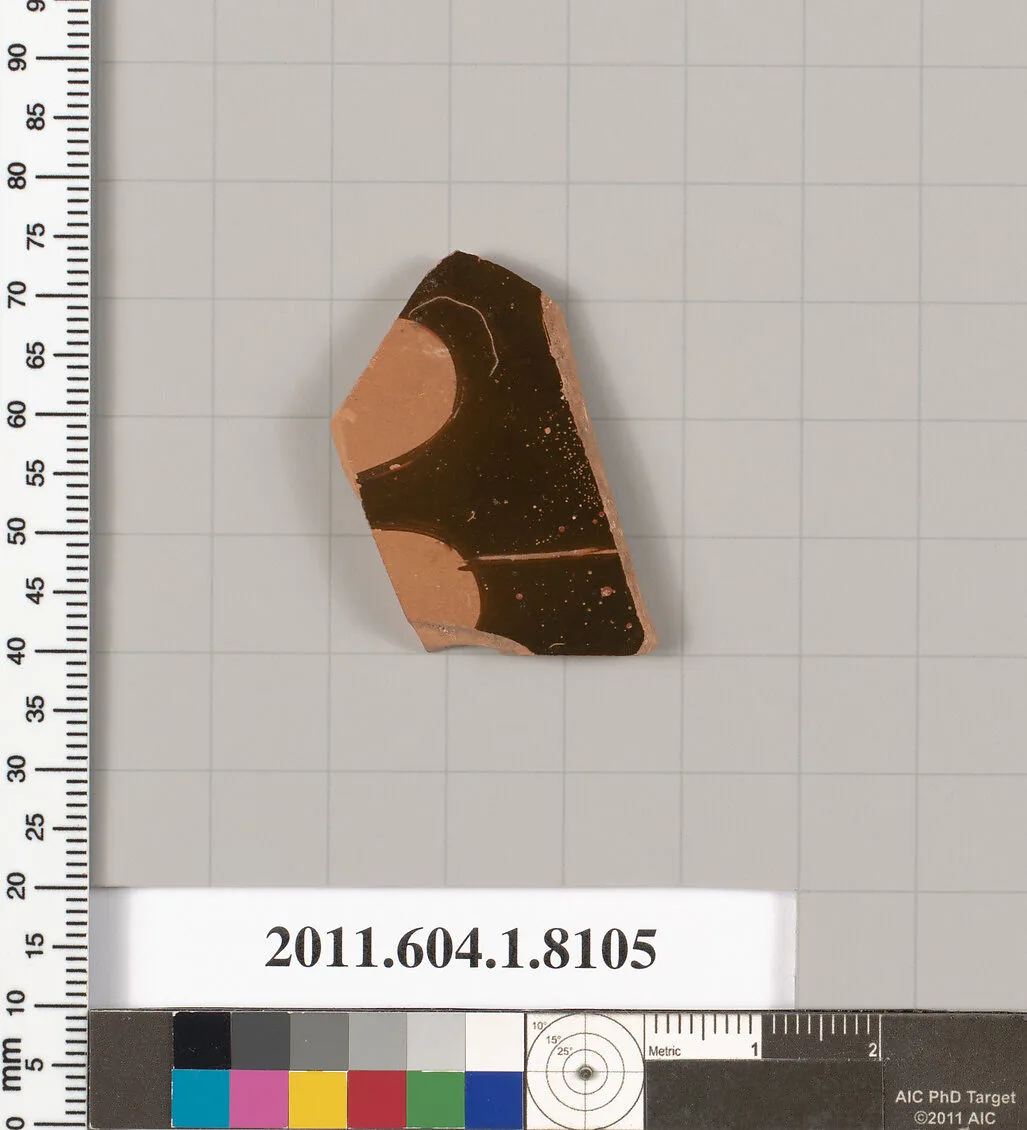 Terracotta fragment of a kylix (drinking cup) — Unknown