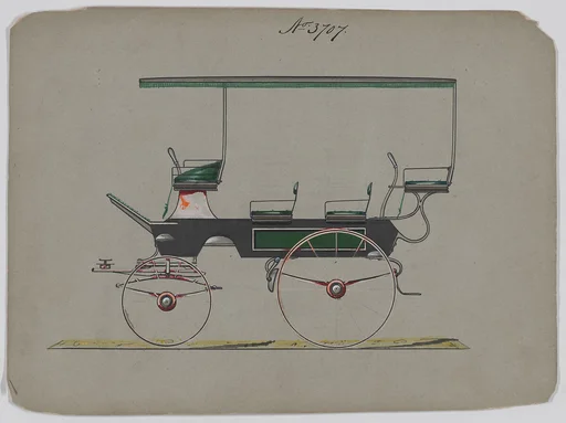 Design for Canopy Top Wagon, no. 3707