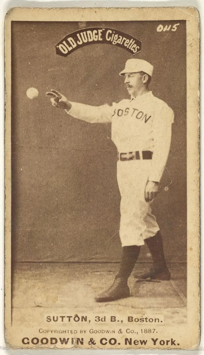 Sutton, 3rd Base, Boston, from the Old Judge series (N172) for Old Judge Cigarettes — Goodwin & Company
