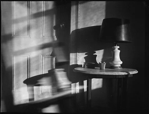 [Lamp on Table in Walker Evans's Apartment, 441 East 92nd Street, New York City]