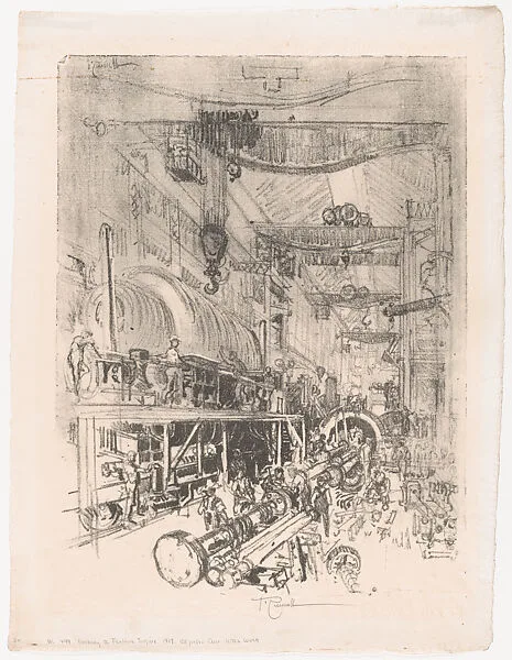 Making a Turbine Engine — Joseph Pennell