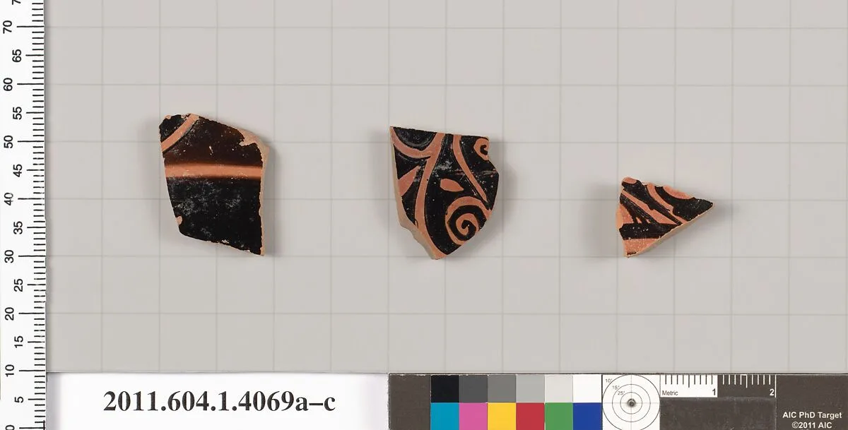 Terracotta fragments of kylikes (drinking cups) — Unknown