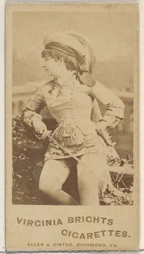 From the Actors and Actresses series (N45, Type 5) for Virginia Brights Cigarettes